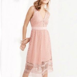 Abercrombie Lace Zip Midi Dress